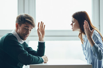 man and woman having an argument