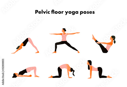 Pelvic Floor Yoga Poses Woman Health Yoga Asanas Exercises For