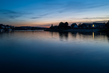 Wall Mural - Sunset at the Koblenz Mosel River