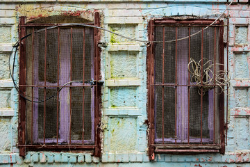 old wooden window