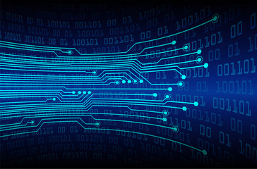 blue cyber circuit future technology concept background