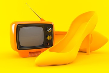 Poster - Femininity background with tv