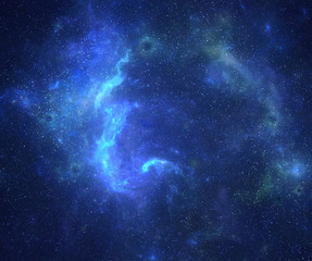Wall Mural - deep space nebula with stars