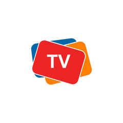 Poster - TV channel program icon logo design vector template