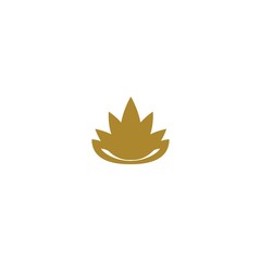 Canvas Print - Lotus logo template icon design