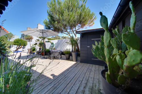 Fotomural Terrasse exotique en normandie