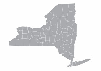 Wall Mural - New York State map