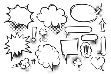 Wall Mural - comic book text speech bubble