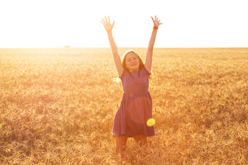 girl at the field