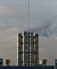 smoke from chimney