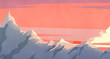 © fStop - Dramatic sunset sky over mountain peaks