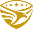 Eagle Stars  shield emblem design