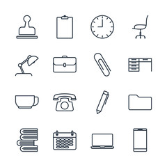 Fototapete - Set workspace icon template color editable. workspace pack symbol vector sign isolated on white background illustration for graphic and web design.