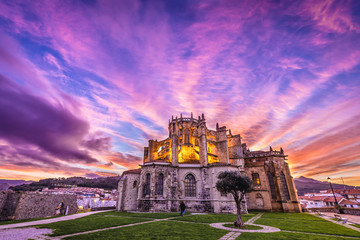 Sticker - Assumption of the Blessed Virgin Mary Church and ruins of San Pedro hermitage in Castro Urdiales city, Spain