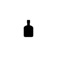 Wall Mural - drink cup and wine bottle icon vector design symbol