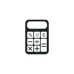 Fototapete - calculator icon template color editable. calculator Business symbol vector sign isolated on white background illustration for graphic and web design.