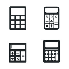Fototapete - calculator icon template color editable. calculator Business symbol vector sign isolated on white background illustration for graphic and web design.