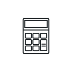 Fototapete - calculator icon template color editable. calculator Business symbol vector sign isolated on white background illustration for graphic and web design.