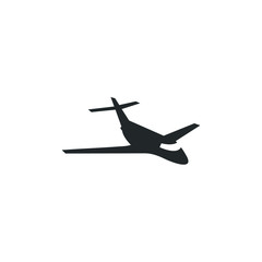Leinwandbilder - Plane icon template color editable. Airplane symbol vector sign isolated on white background illustration for graphic and web design.