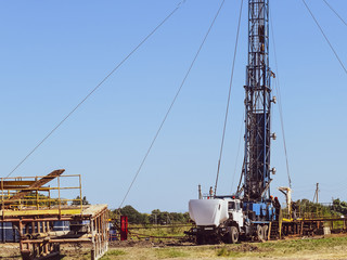 Wall Mural - Carrying out repair of an oil well