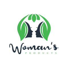 Wall Mural - natural female beauty logo