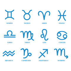 Wall Mural - zodiac sign icon vector design symbol