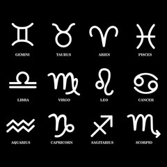 Wall Mural - zodiac sign icon vector design symbol