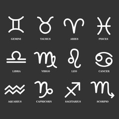 Wall Mural - zodiac sign icon vector design symbol