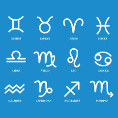 Wall Mural - zodiac sign icon vector design symbol
