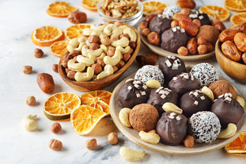 Wall Mural - Candies from dried fruits and nuts