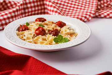 Wall Mural - plate with pasta 