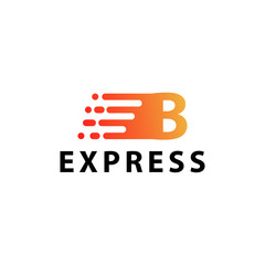 Wall Mural - express logo template design vector icon illustration