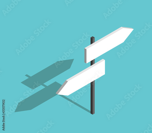 Fotomural Isometric two directions, empty