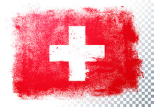 Vector Illustration Grunge And Distressed Flag Of Switzerland