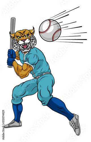 A wildcat baseball player c...