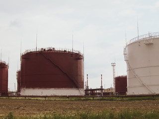 Wall Mural - Storage tanks for petroleum products