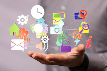 using cloud technology to send and receive files.