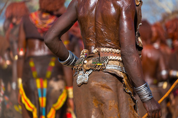 Wall Mural - hamer people, omo valley, naciones, ethiopia, africa