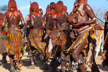 Wall Mural - hamer people, omo valley, naciones, ethiopia, africa