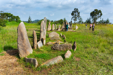 Wall Mural - tiya stele field, naciones, ethiopia, africa