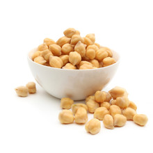 Chickpeas Isolated On White Background