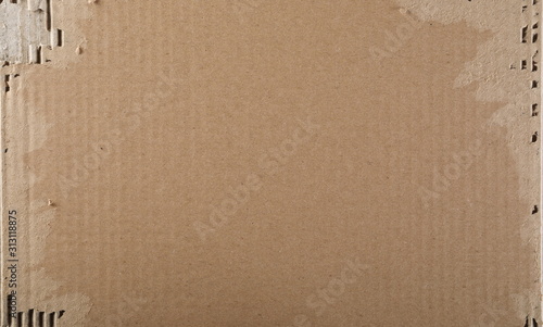 Cuadros en Lienzo Torn cardboard background and texture