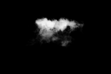 Wall Mural - white cloud with black background