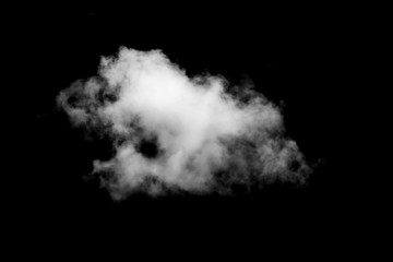 Wall Mural - white cloud with black background