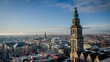 Skyline of Groningen, viewed from the Forum