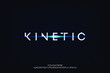 kinetic, an Abstract technology futuristic alphabet font. digital space typography vector illustration design
