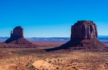 Wall Mural - East Mitten Butte and Merrick Butte in Monument Valley 