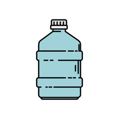 Sticker - bottle plastic container isolated icon