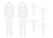 © Vectoressa - Fashion template for women body technical drawings.