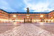© Westend61 - Madrid, Illuminated Plaza Mayor at dusk